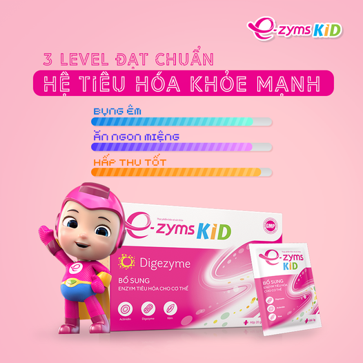 E-zyms Kid là men tiêu hóa được hơn 200.000 bà mẹ Viêt Nam tin dùng
