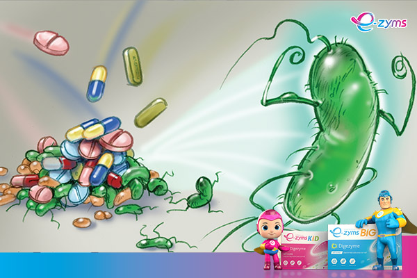 Trẻ có thể mắc tiêu hóa kém do lạm dụng thuốc kháng sinh