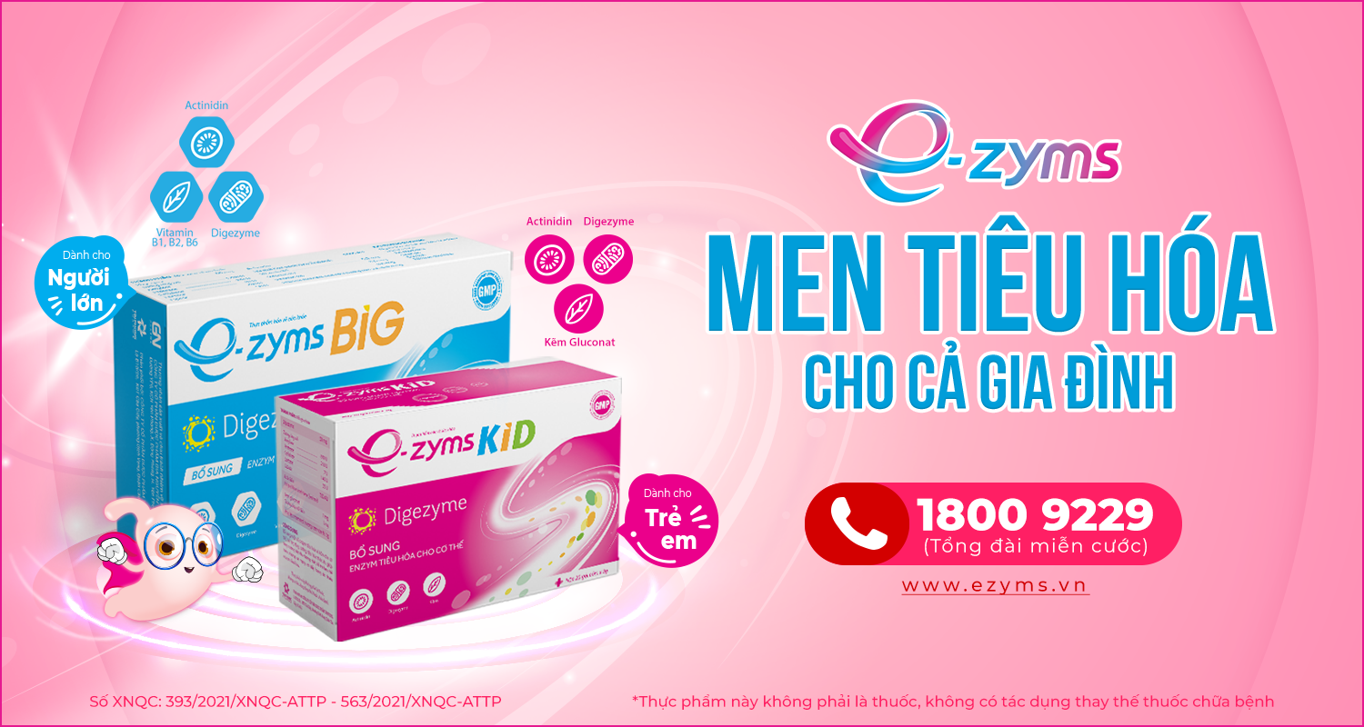 Bộ đôi men tiêu hóa E-zyms cho cả gia đình