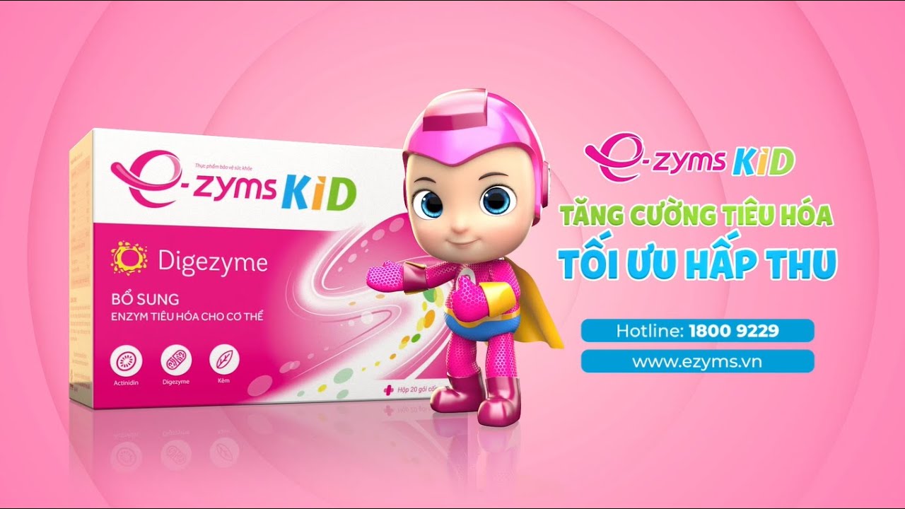 Ezyms kid hỗ trợ hệ tiêu hóa trẻ nhỏ