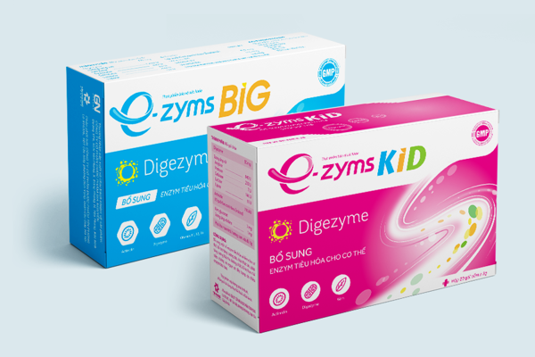Bộ đôi men tiêu hóa E-zyms - Men tiêu hóa cho cả gia đình